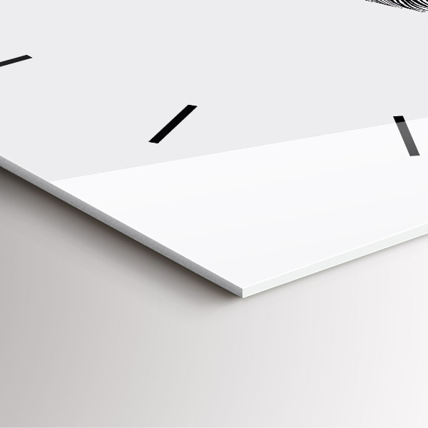 Square wall clock Abstraction of the human eye