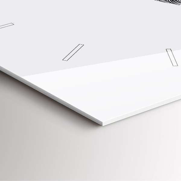 Square wall clock Abstraction of the human eye