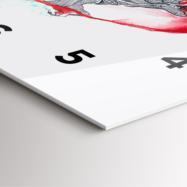 Square wall clock Colorful Parrot in Flight