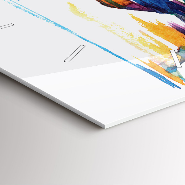 Square wall clock Runner illustration