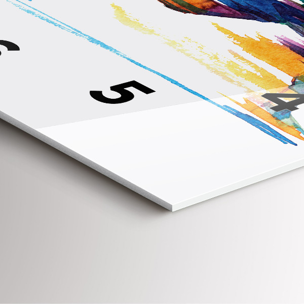 Square wall clock Runner illustration