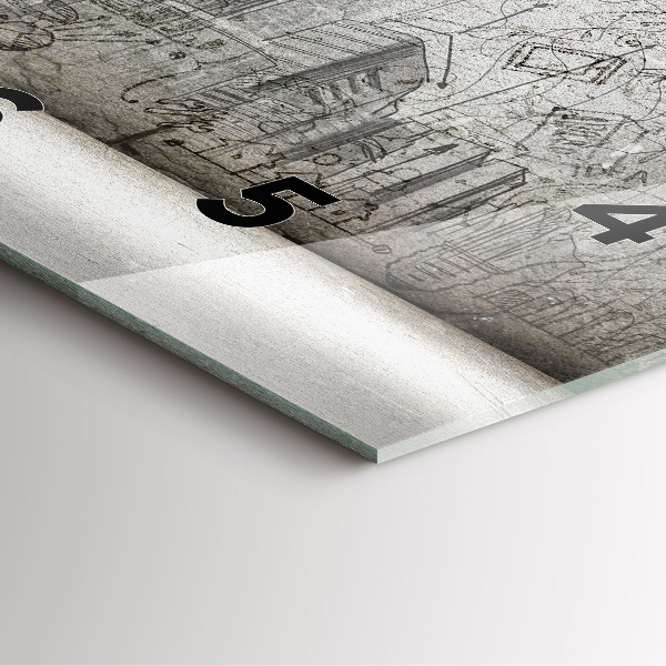 Square wall clock Sketch of the City