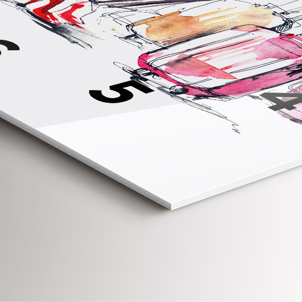 Square wall clock Woman with suitcases