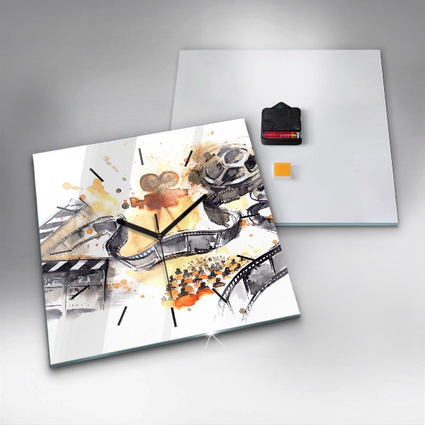 Square wall clock Cinematography camera