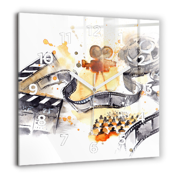 Square wall clock Cinematography camera