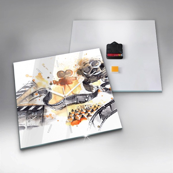 Square wall clock Cinematography camera