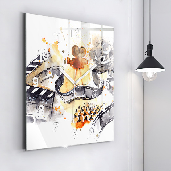 Square wall clock Cinematography camera