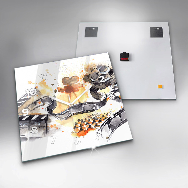 Square wall clock Cinematography camera