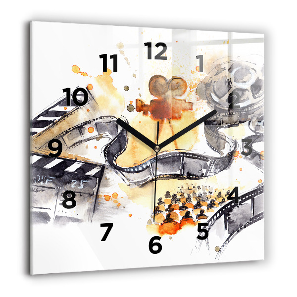 Square wall clock Cinematography camera