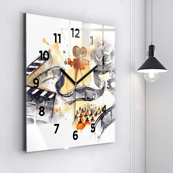 Square wall clock Cinematography camera