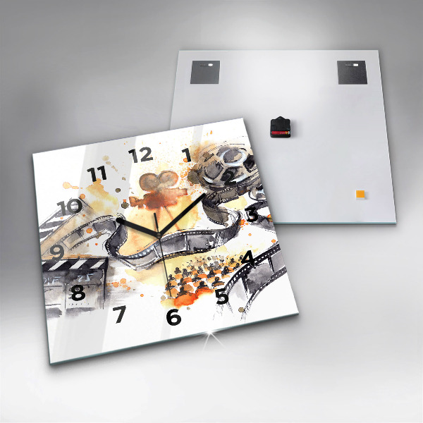 Square wall clock Cinematography camera