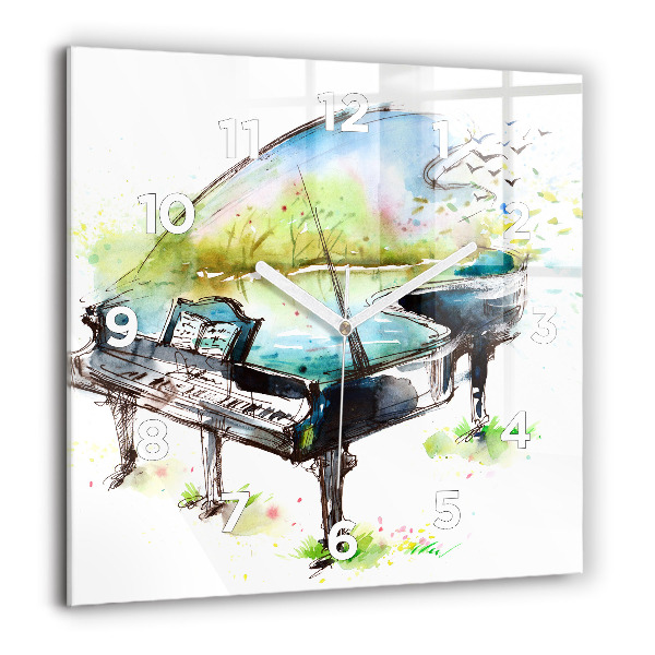 Square wall clock Illustration 4 Seasons