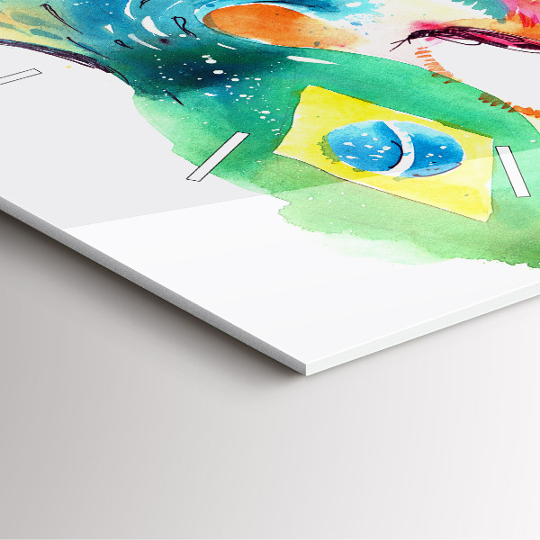 Square wall clock Culture - Brazilian flag