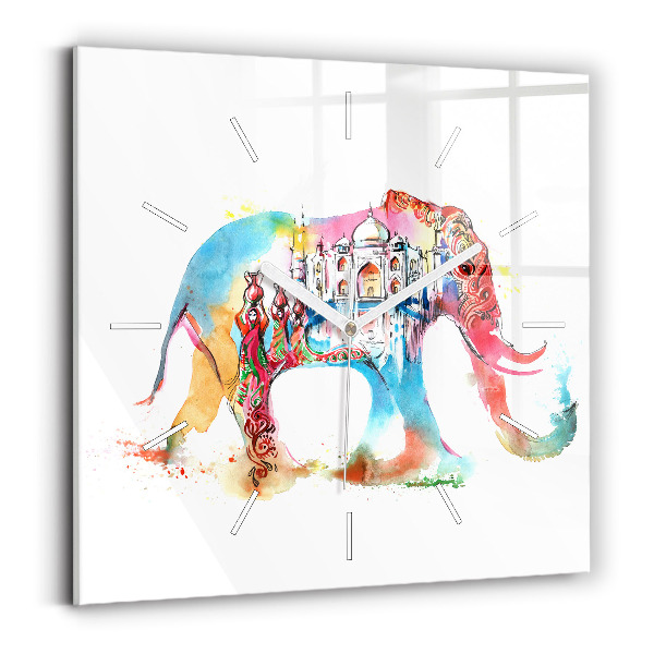 Square wall clock Indian Culture