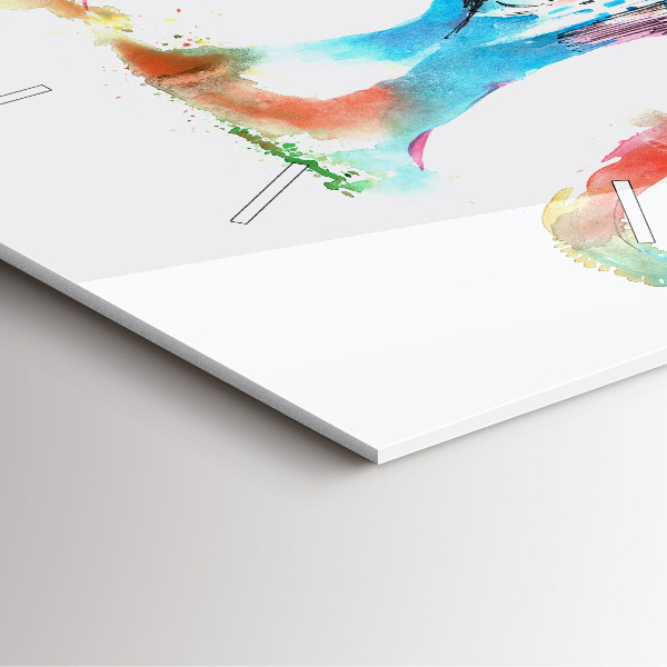 Square wall clock Indian Culture