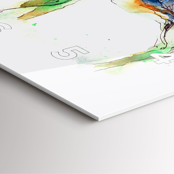 Square wall clock Moose and Mountain Landscape