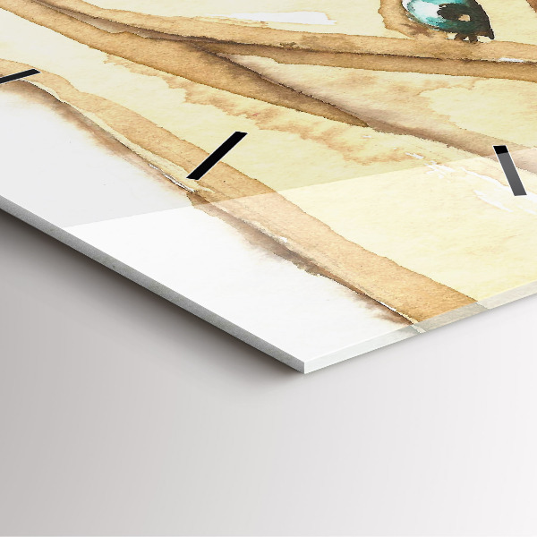 Square wall clock Portrait of a woman