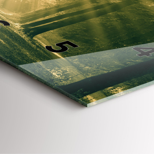 Square wall clock Sun Rays Forest