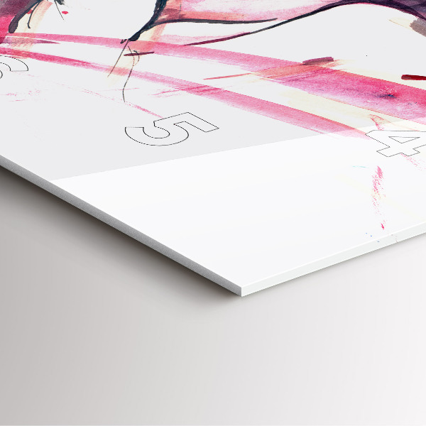 Square wall clock Lovers abstraction