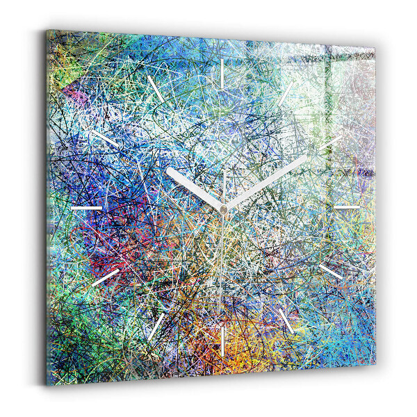 Square wall clock Abstraction - Emotions