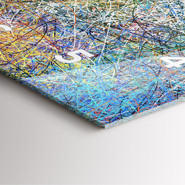 Square wall clock Abstraction - Emotions