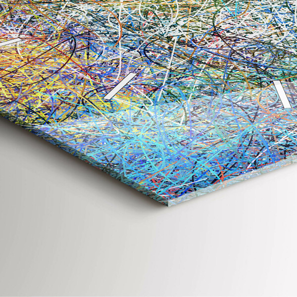 Square wall clock Abstraction - Emotions