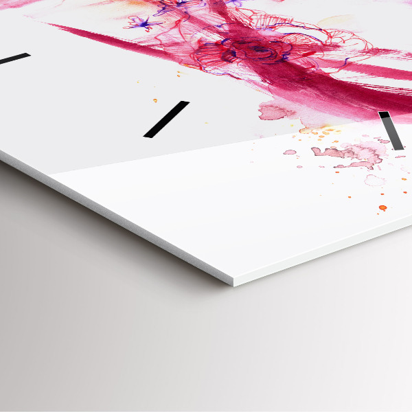 Square wall clock Romantic couple