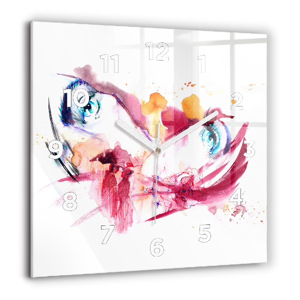 Square wall clock Romantic couple