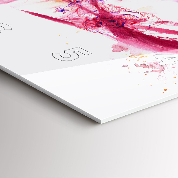 Square wall clock Romantic couple