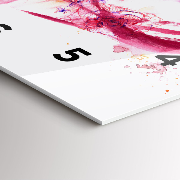 Square wall clock Romantic couple