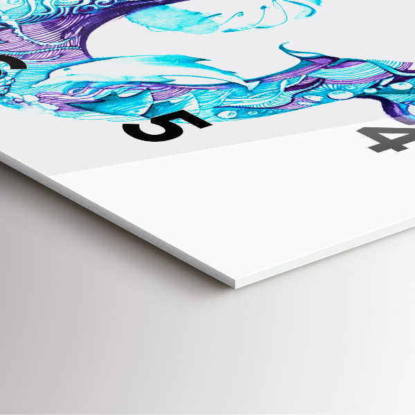 Square wall clock Sea anchor