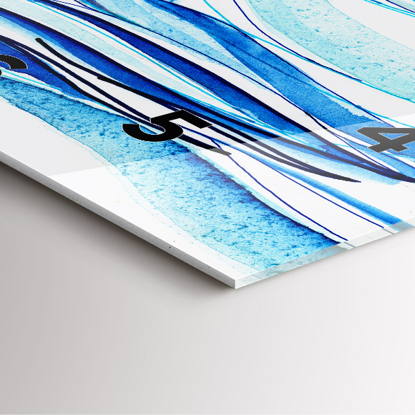 Square wall clock Surfboard