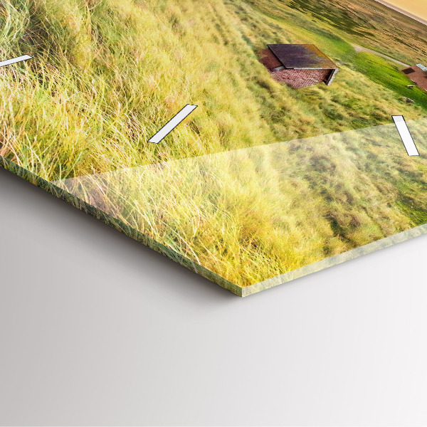 Square wall clock Lighthouse