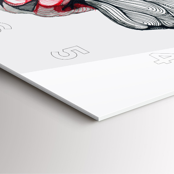 Square wall clock Holding hands