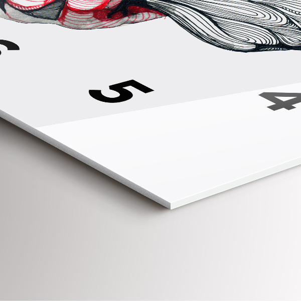 Square wall clock Holding hands