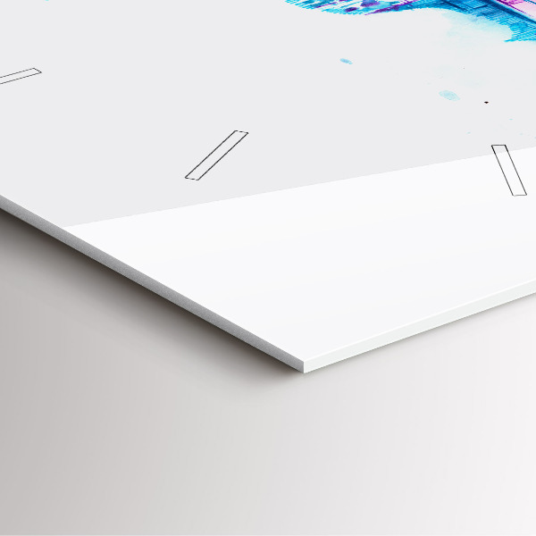 Square wall clock Cello Park Lake