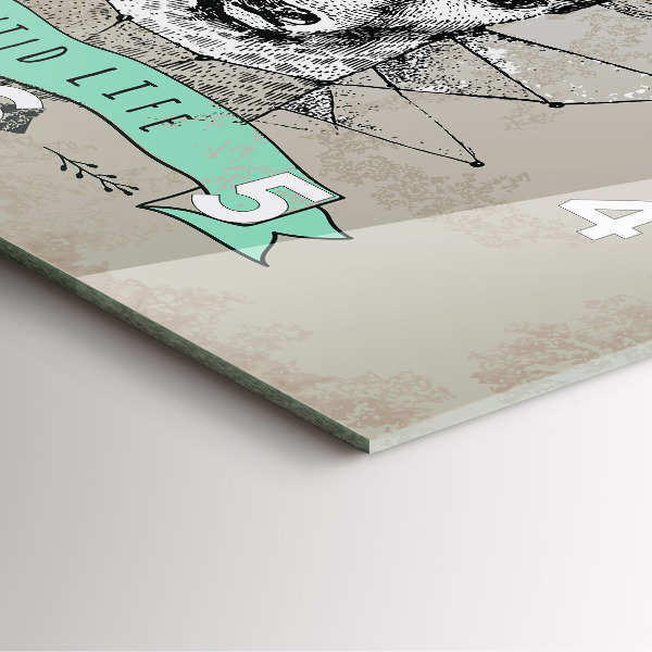 Square wall clock Deer head