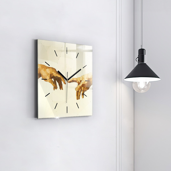 Square wall clock Creation of Adam