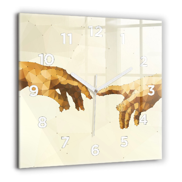 Square wall clock Creation of Adam