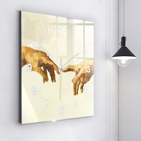 Square wall clock Creation of Adam