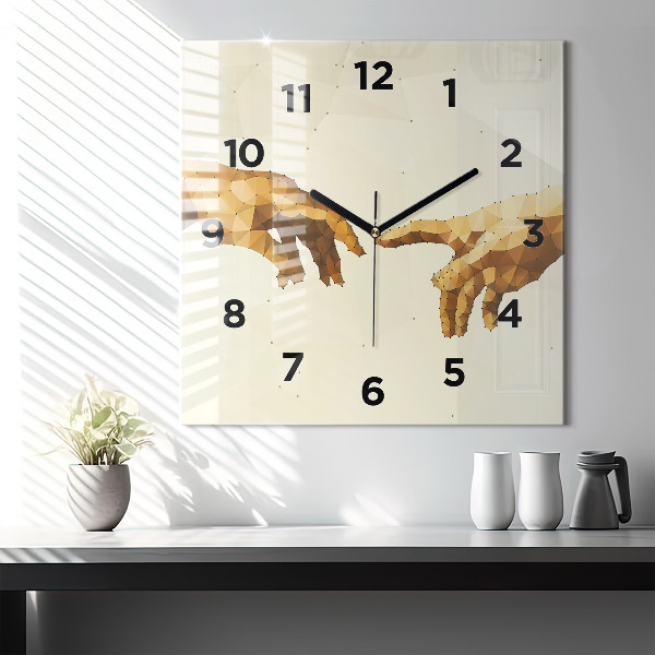 Square wall clock Creation of Adam
