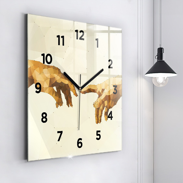 Square wall clock Creation of Adam
