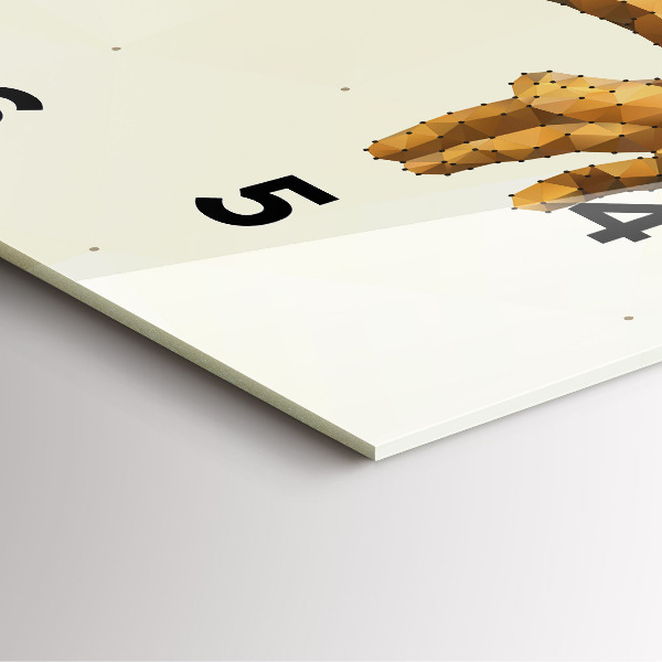 Square wall clock Creation of Adam