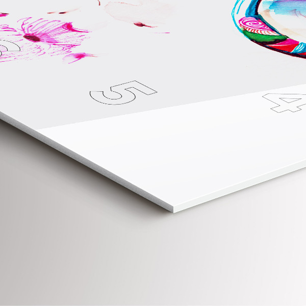 Square wall clock Woman with glasses