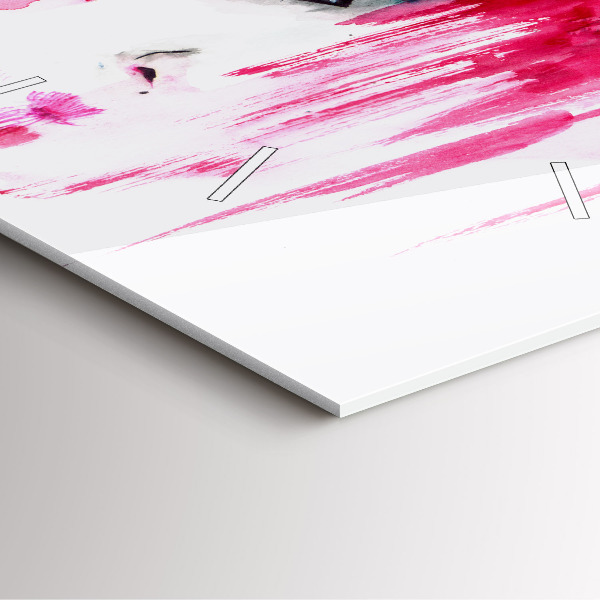 Square wall clock Many faces of abstraction