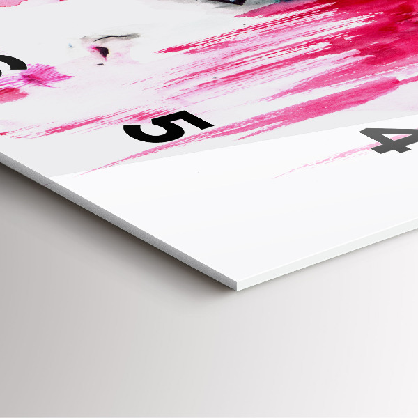 Square wall clock Many faces of abstraction