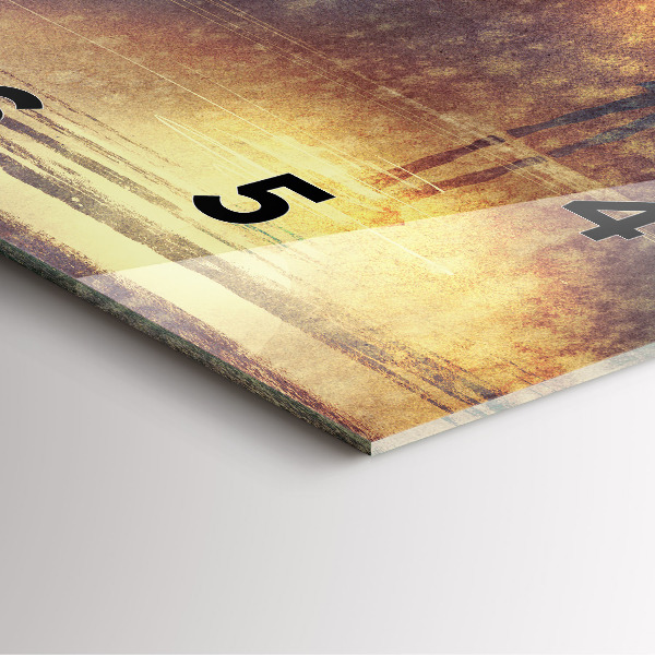 Square wall clock woman with umbrella