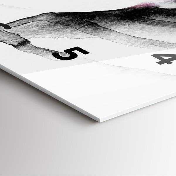 Square wall clock Portrait of a woman