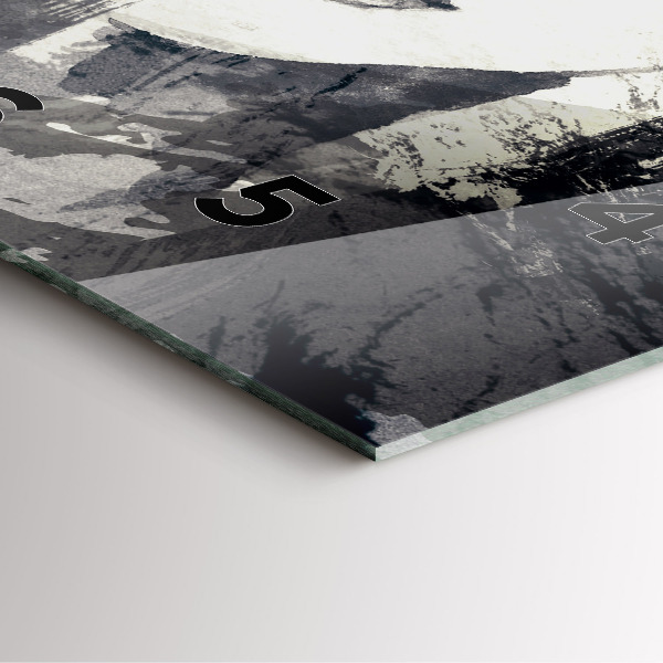 Square wall clock Woman - watercolors