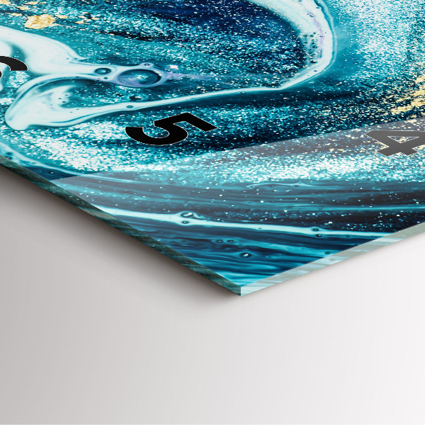 Square wall clock Abstract marble